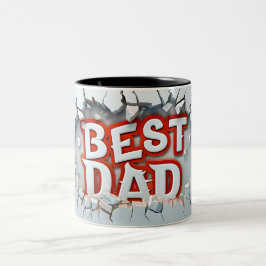 Best dad ツートーンマグカップ