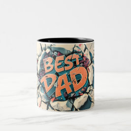 Best dad ツートーンマグカップ