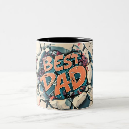 Best dad ツートーンマグカップ (中央)