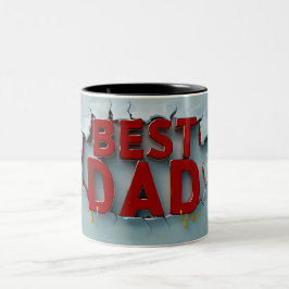 Best dad ツートーンマグカップ