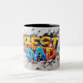 Best dad ツートーンマグカップ (中央)