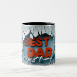 Best dad ツートーンマグカップ