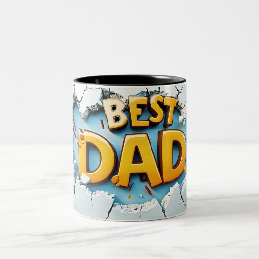 Best dad ツートーンマグカップ (中央)