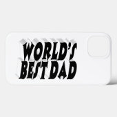 Best Dad black 3d text Case-Mate iPhoneケース (裏面 (横))