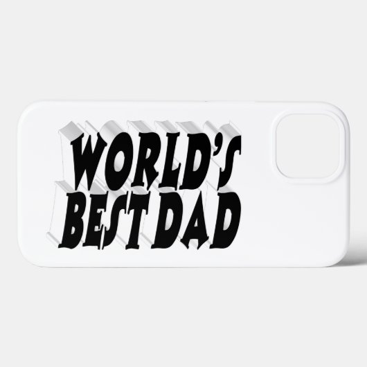 Best Dad black 3d text Case-Mate iPhoneケース (裏面 (横))