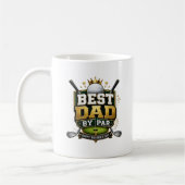 “Best Dad by Par” テーマ コーヒーマグカップ (左)