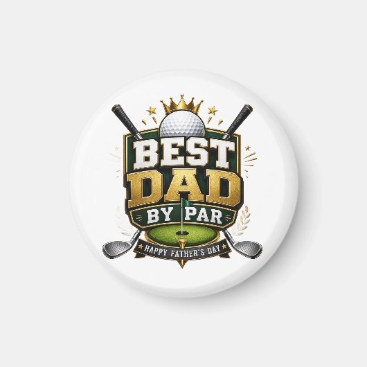 “Best Dad by Par” テーマ マグネット (正面)