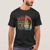 Best Dad By Par Daddy Father's Day Golf  For Mens Tシャツ (正面)