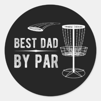 Best Dad By Par Disc Golf _2  ラウンドシール
