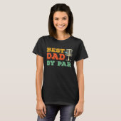 Best Dad By Par Disc Golf  Frisbee Golfing Father  Tシャツ (正面フル)