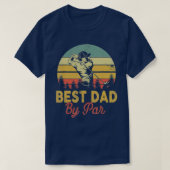 Best Dad By Par Disc Golf Golfer Player Funny Fath Tシャツ (デザイン正面)