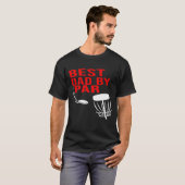 Best Dad By Par  Disc Golf   Men Him Tシャツ (正面フル)