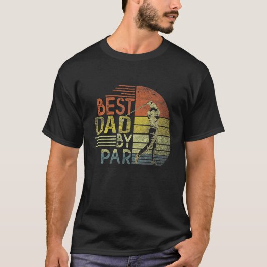 Best Dad By Par Father s Day Golf  Grandpa Tシャツ (正面)