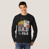 Best Dad By Par Father s Day Golf Papa  Grandpa Tシャツ (正面フル)
