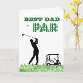 Best Dad by Par Father's Day Card カード (黄色い花)
