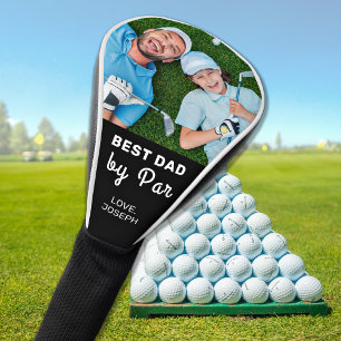 Best Dad By Par Father's Day Custom Photo ゴルフヘッドカバー
