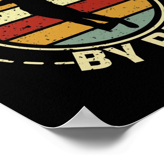 Best Dad By Par Fathers Day Golf Golfing Funny  ポスター (角)