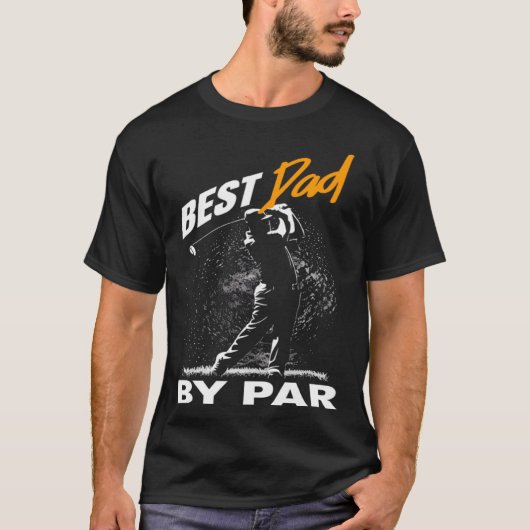 best dad by par fathers day golf tシャツ (正面)