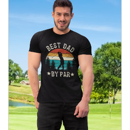 Best Dad By Par Funny Golf Dad Tシャツ