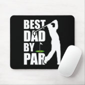 Best Dad By Par Funny Golf Father's Day Daddy マウスパッド (マウス)