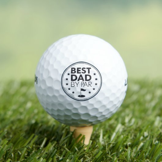 Best Dad By Par Golf Badge Design ゴルフボール (インサイチュ 木)