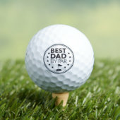 Best Dad By Par Golf Badge Design ゴルフボール (インサイチュ 木)