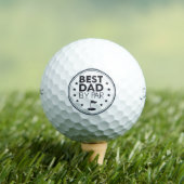 Best Dad By Par Golf Badge Design ゴルフボール (インサイチュ 木)