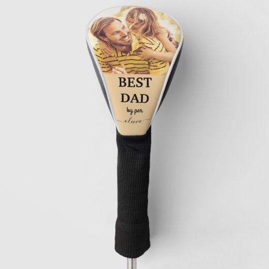 Best Dad By Par Golf Head Cover – Funny Father’s D ゴルフヘッドカバー (正面)