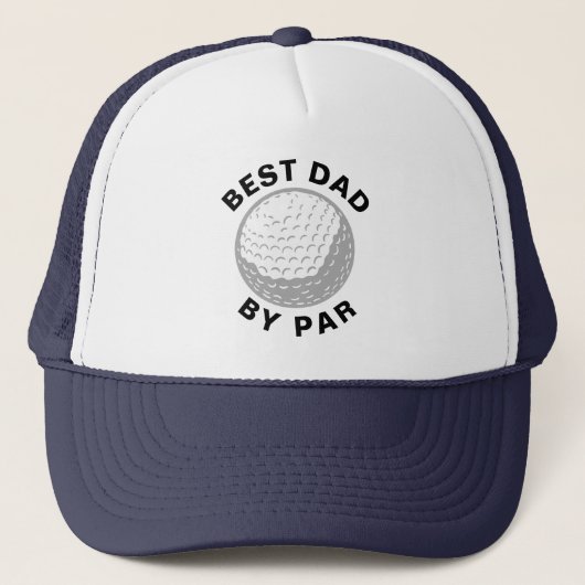 Best Dad By Par Golf Lover Custom キャップ (正面)