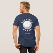 Best Dad By Par Golf Lover Custom トライブレンドＴシャツ (フル背面)