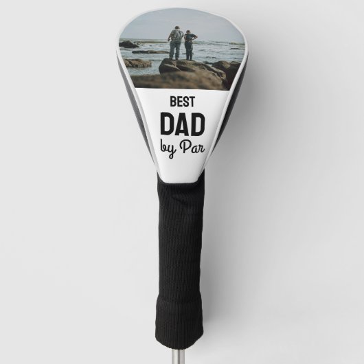 Best Dad by Par Golf Silhouette Design ゴルフヘッドカバー (正面)