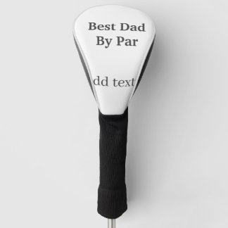Best dad by par gray black father's day namesimple ゴルフヘッドカバー