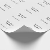 Best dad by par gray black father's day namesimple ラッピングペーパー (角)