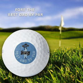 Best Dad By Par Monogrammed Golf Clubs Custom ゴルフボール