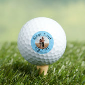 Best Dad By Par Personalized Photo Golf Gift ゴルフボール (インサイチュ 木)