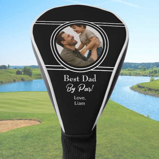 Best Dad Custom Photo Gift Father's Day ゴルフヘッドカバー