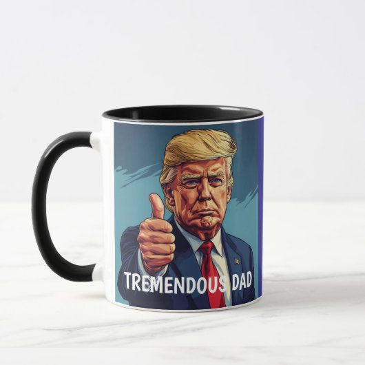 BEST DAD DONALD TRUMP COFFEE MUG マグカップ (左)