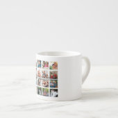 Best Dad Ever 16 Photo Collage Personalized Father エスプレッソカップ (正面右)