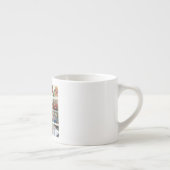 Best Dad Ever 16 Photo Collage Personalized Father エスプレッソカップ (右)