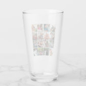 Best Dad Ever 16 Photo Collage Personalized Father タンブラーグラス (裏面)