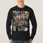 Best Dad Ever 16 Photo Collage Personalized Father Tシャツ (正面)