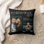 Best Dad Ever 2 Photos Modern Fathers Day Gifts クッション (ブランケット)