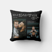 Best Dad Ever 2 Photos Modern Fathers Day Gifts クッション (正面)
