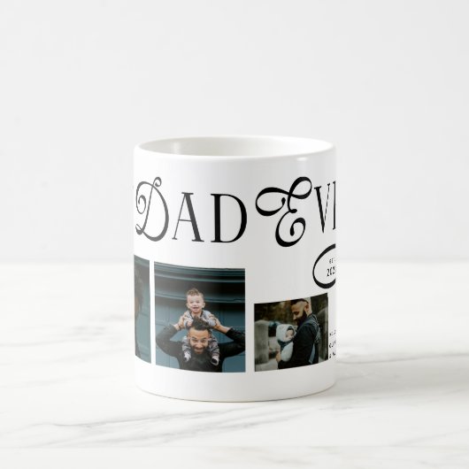  Best Dad Ever 2 Photos Modern Fathers Day Gifts コーヒーマグカップ (中央)