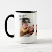 Best Dad Ever 3 Photo Minimalist Mug マグカップ (左)