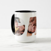 Best Dad Ever 3 Photo Minimalist Mug マグカップ (正面左)