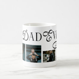  Best Dad Ever 3 Photo Modern Fathers Day Gifts コーヒーマグカップ