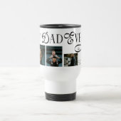 Best Dad Ever 3 Photos Heart fathers Day Gifts トラベルマグ (中央)