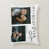 Best Dad Ever 4 Photos Modern Fathers Day Gifts アクセントクッション (正面(垂直))
