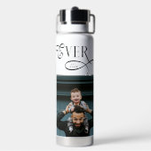  Best Dad Ever 4 Photos Modern Fathers Day Gifts ウォーターボトル (背面)